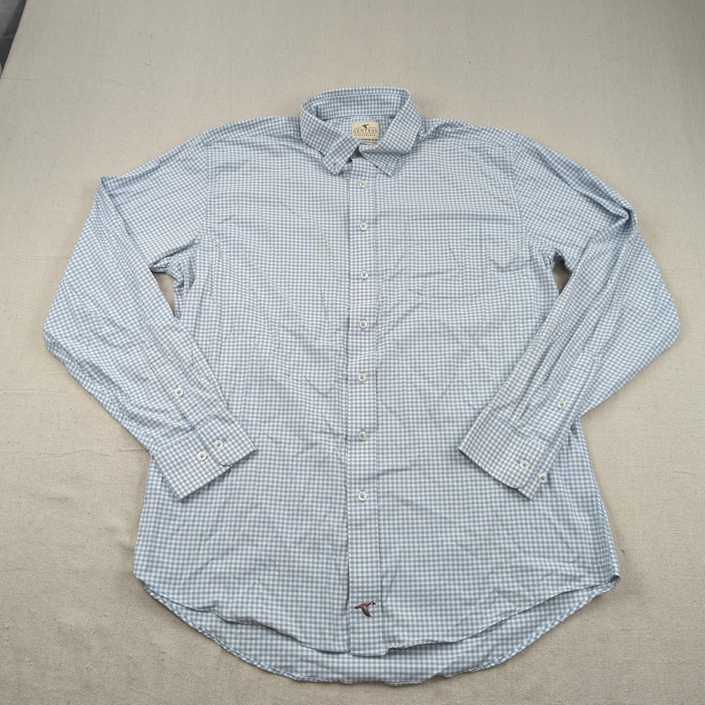 Genteal Performance Shirt Mens Extra Large Plaid Long Sleeve Button Down Stretch